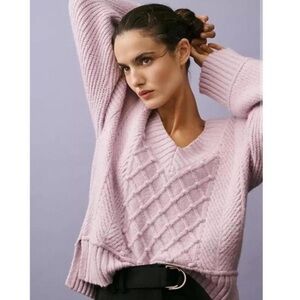 Anthropologie Purple Sweater